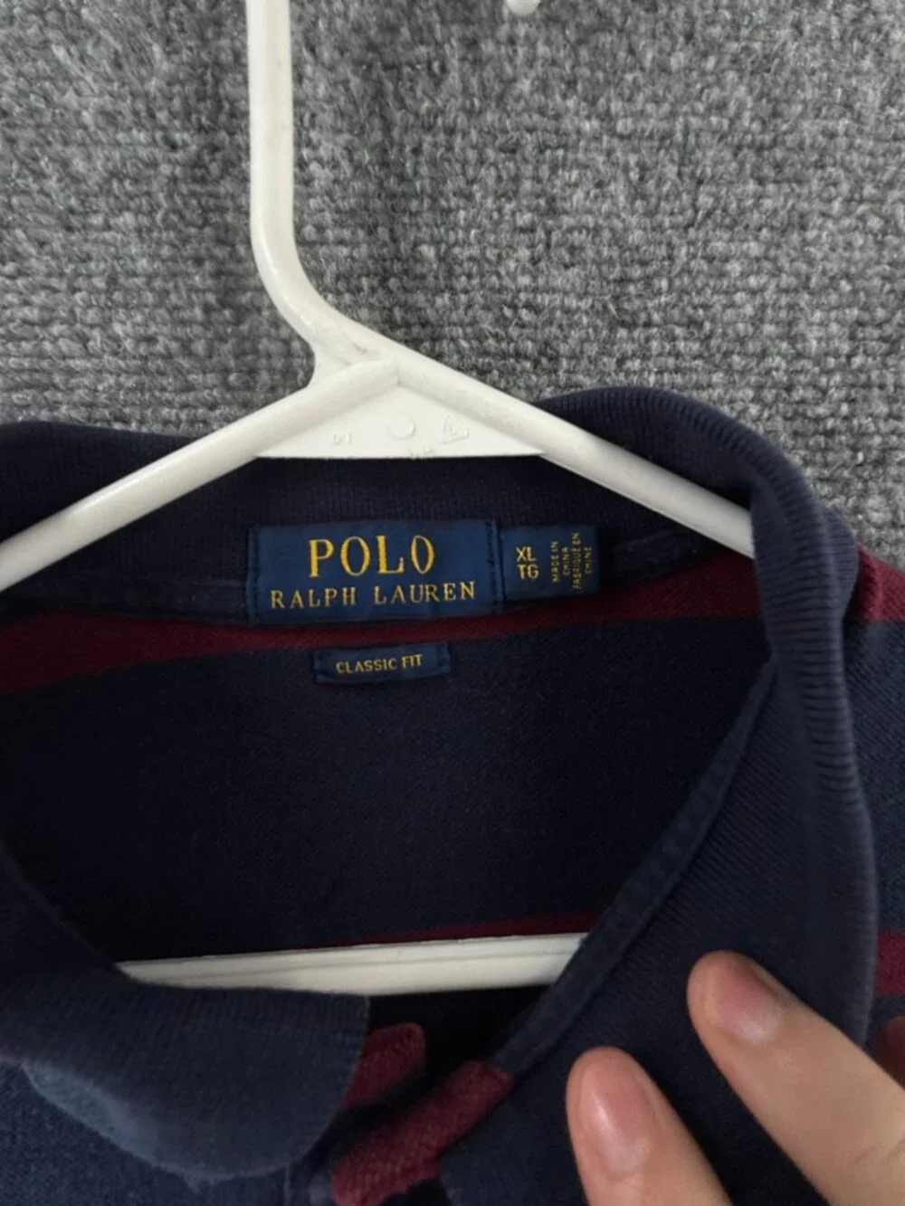 Polo Ralph Lauren Colorful Spell Out Logo Striped Polo Shirt XL Classic Rugby